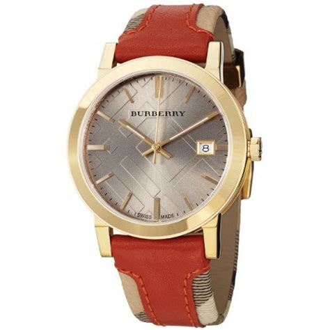 Burberry Women's BU9016 Large Check Leather on Canvas 